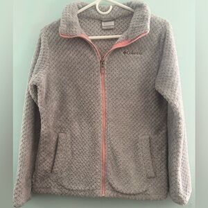 Columbia Gray and Pink Kids Jacket